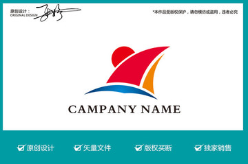 奔跑兒童logo