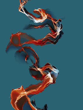 抽象線條水墨畫(huà)