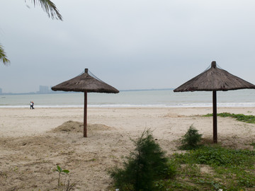 海南岛空旷的海滩