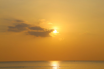 海边日落 夕阳海景 海上落日