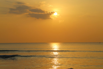 海边日落 夕阳海景 海上落日