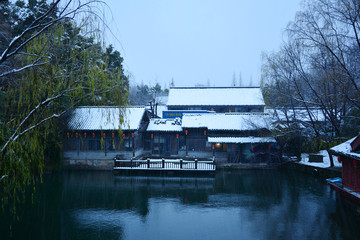 古建筑雪景