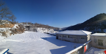 农村雪景 乡村雪景 雪景