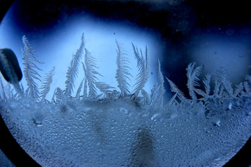 冰凌窗花 雪花霜花 冰霜 底纹