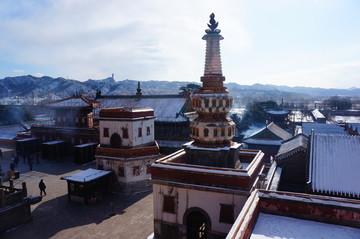 河北承德外八廟普寧寺喇嘛塔