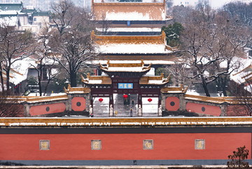 南京朝天宫雪景