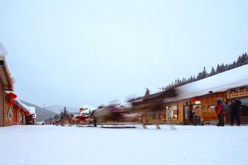 黑龙江雪乡 中国雪乡 双峰林场