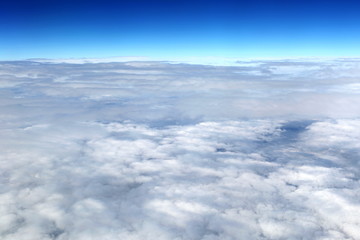 航拍俯视卷层云
