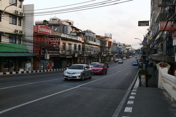 泰国曼曼谷谷考山区街街景