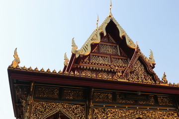 泰式古代建筑屋顶