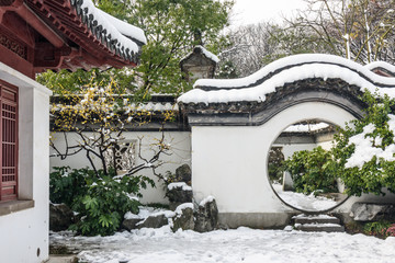 明孝陵景区雪景