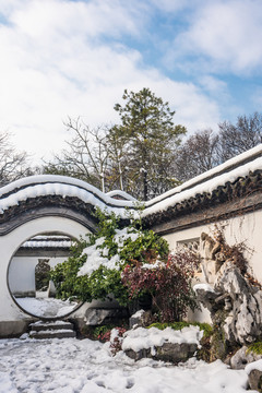 明孝陵景区雪景