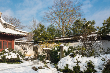 明孝陵景区雪景