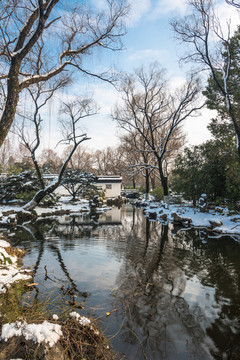 明孝陵景区雪景