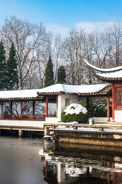 明孝陵景区雪景