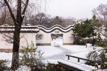 明孝陵景区雪景