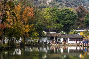 天平山秋景