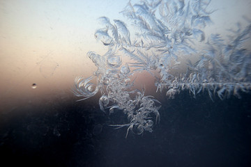 冰凌窗花 雪花霜花 冰霜 底纹