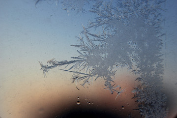 冰凌窗花 雪花霜花 冰霜 底纹