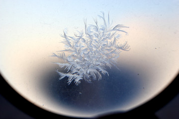 冰凌窗花 雪花霜花 冰霜 底纹