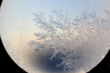 冰凌窗花 雪花霜花 冰霜 底纹