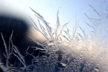 冰凌窗花 雪花霜花 冰霜 底纹