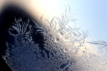 冰凌窗花 雪花霜花 冰霜 底纹