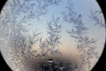 冰凌窗花 冰花 雪花 霜花 冰