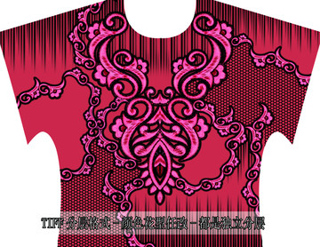 數(shù)碼印花女裝花型