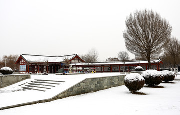 银川海宝公园雪景