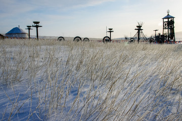 冬季的呼伦贝尔草原