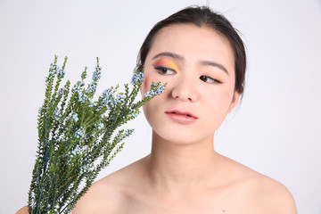 時尚彩妝美女