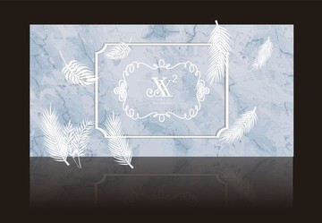 藍(lán)色羽毛婚禮