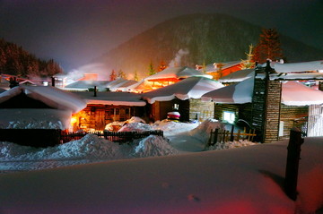 黑龙江牡丹江中国雪乡雪景