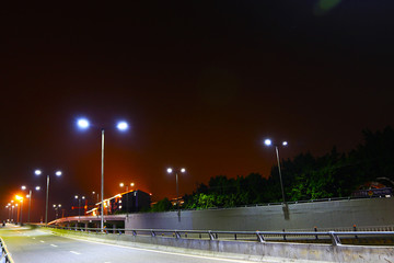 重庆万州五桥城市路面夜景