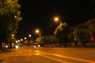 城市夜晚道路背景