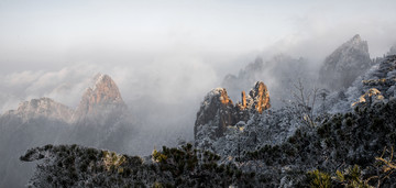 黄山 无框画 装饰画