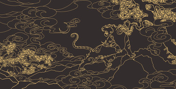 白虎線稿