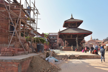 尼泊尔加德满都巴德岗建筑