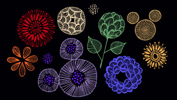 手繪小花