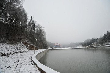 冰雪世界 石柱冷水镇雪景