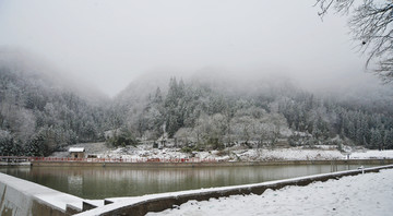 雪景图 重庆冷水镇雪景图