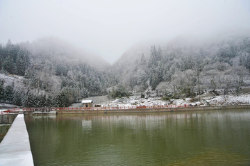 雪景图  石柱冷镇雪景图