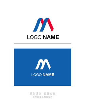 原创logo设计 M 科技