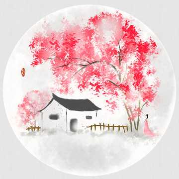 意境江南插畫(huà)