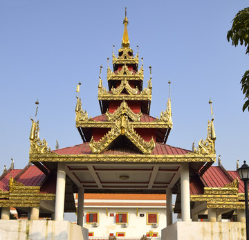 缅甸风情寺庙建筑