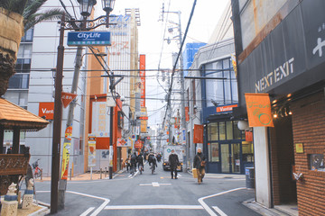 日本 大阪 街景 街道