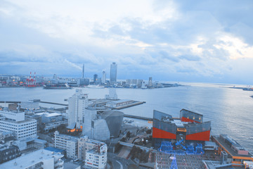 日本 大阪 海景 远景 眺望