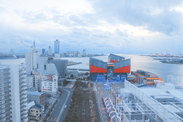 日本 大阪 海景 远景 眺望