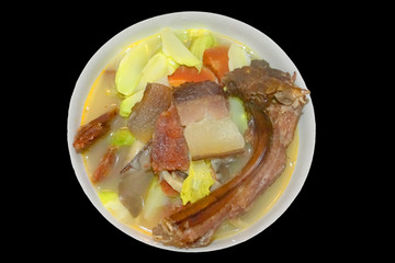 农家腊肉汤 青菜腊肉汤